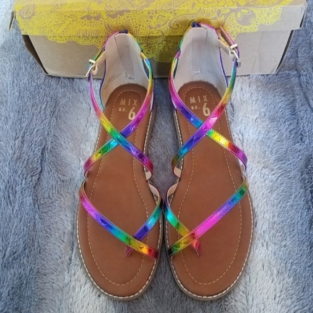 Rainbow Sandals Size 9 - Picture 3 of 5